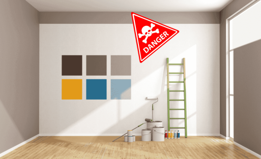 זיהום אוויר מצבעים ורהיטים